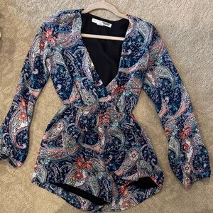 Paisley Long Sleeve Women's Top